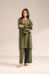 2 Piece Slub Khaddar Embroidered Suit (CP0288)